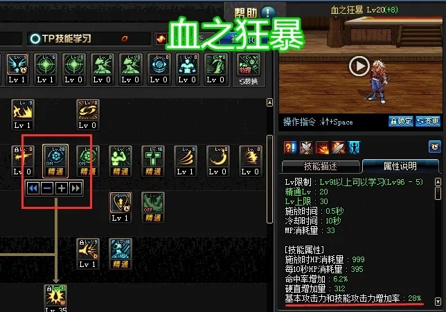 DNF红眼锁血技能解析,深入了解职业生存技巧