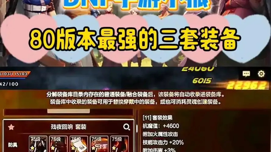 DNF手游80级装备全解析与推荐