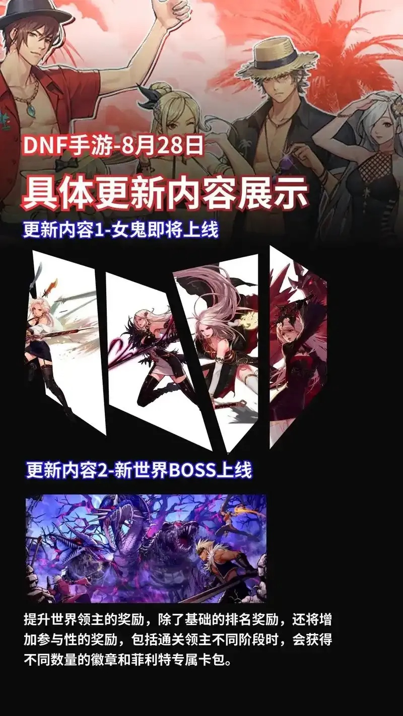 dnf手游公告 最新公告速递