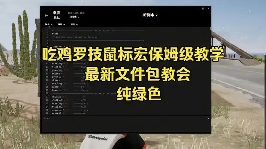 绝地求生压枪宏脚本怎么用?